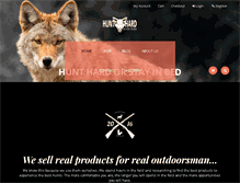 Tablet Screenshot of hunthardoutdoors.com